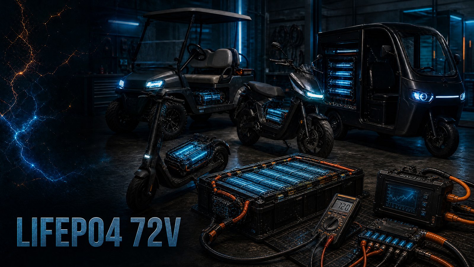 LiFePO4 72V