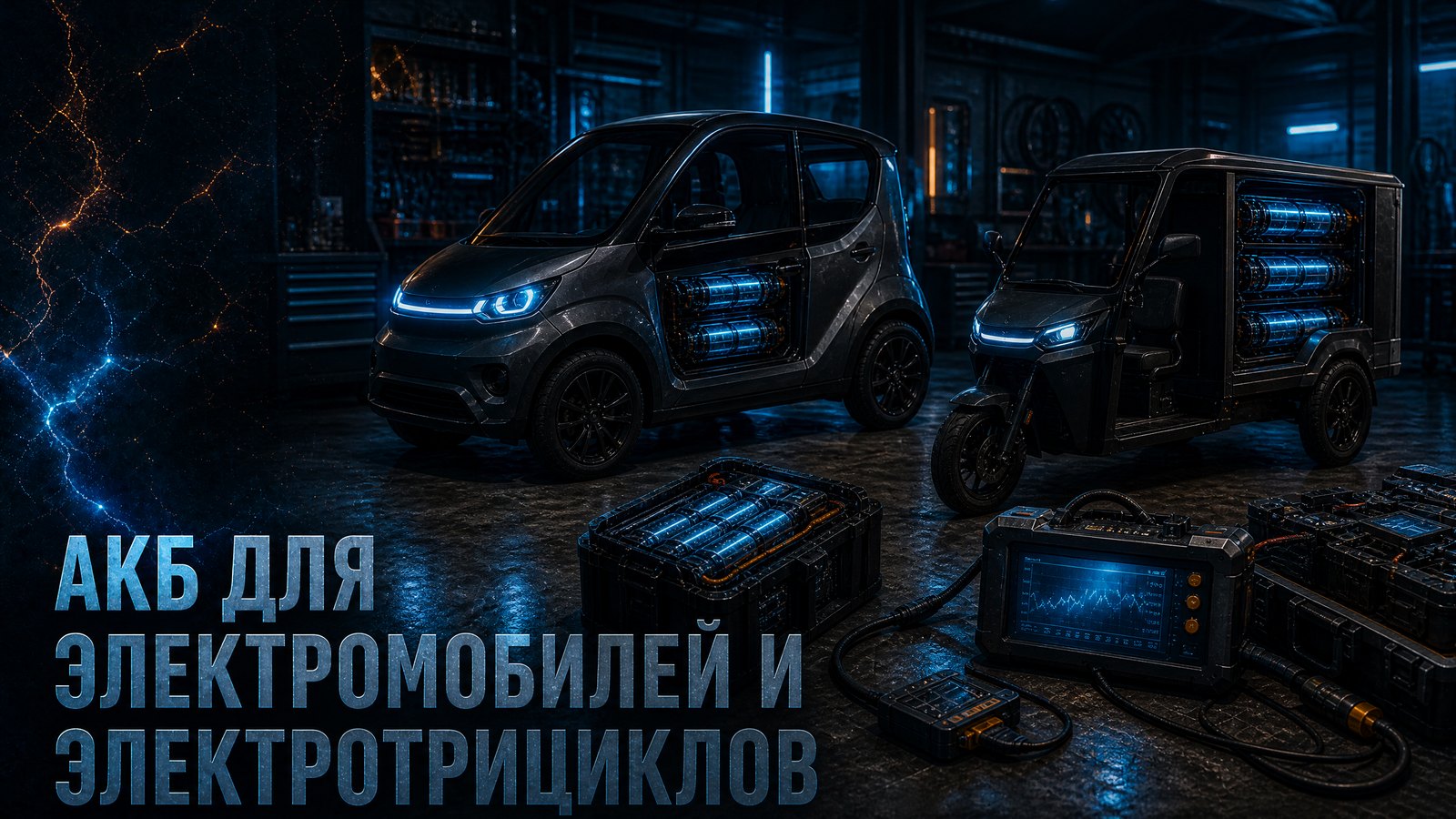 АКБ для электромобилей и электротрициклов