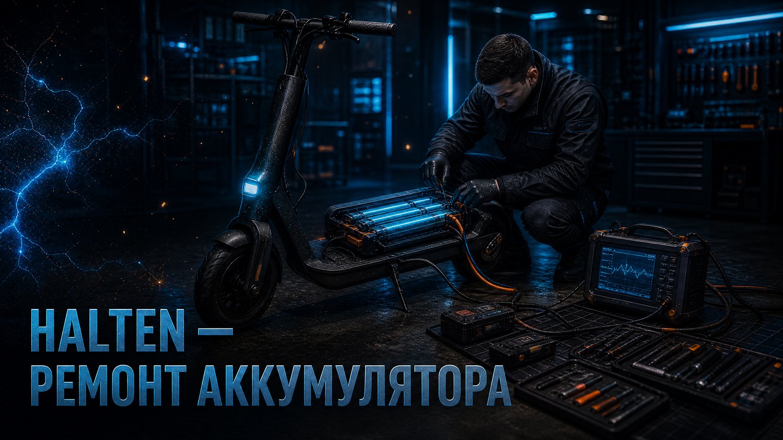 Halten — ремонт аккумулятора