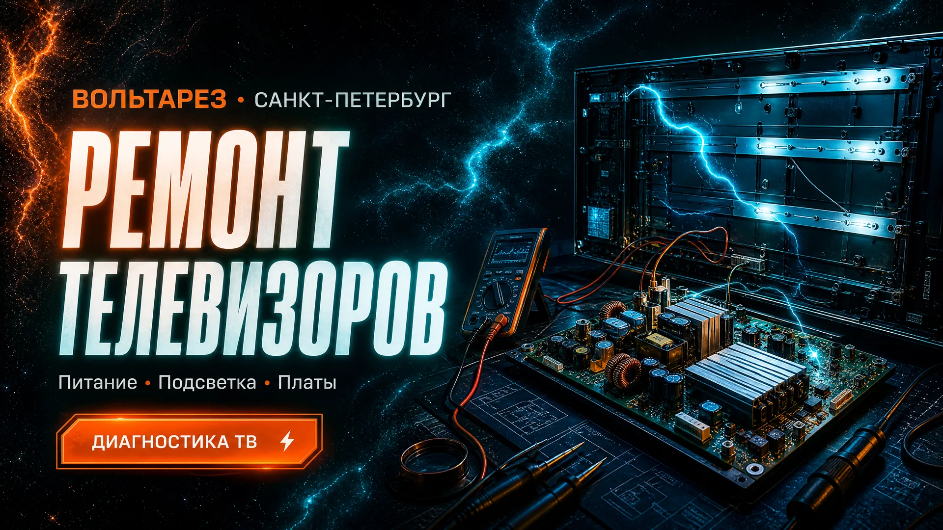 Ремонт телевизоров — Вольтарез Санкт-Петербург